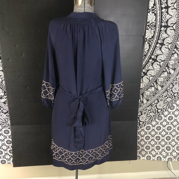 CCO⭐️ Lilly Pulitzer Navy Silk Long Sleeve Dress - Picture 6 of 8